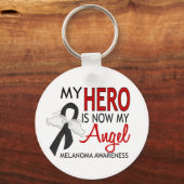 Mijn Hero is mijn Angel Melanoma Sleutelhanger (Voorkant)