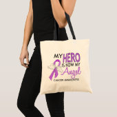 Mijn Hero is mijn enenkanker Tote Bag (Voorkant (product))