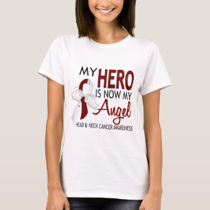 Mijn Hero is mijn engel hoofd en nekkanker T-shirt