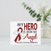 Mijn Hero is mijn engel multipel myeloom Briefkaart (Staand voorkant)