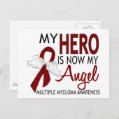Mijn Hero is mijn engel multipel myeloom Briefkaart (Voorkant / Achterkant)