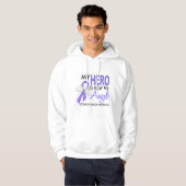 Mijn Hero is mijn engel-stroperkanker Hoodie (Voorkant volledig)
