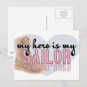 Mijn Hero is mijn Sailor Briefkaart (Voorkant / Achterkant)