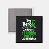 Mijn Hero is nu mijn engel Cerebral Palsy Bewusthe Magneet (Voorkant / Achterkant)