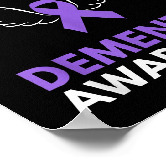 Mijn Hero is nu mijn engel dementie-bewustmakingsl Poster (Hoek)