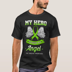 Mijn Hero is nu mijn engel-lymziekte-neurologen T-shirt