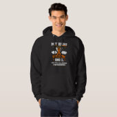 Mijn Hero is nu mijn engel multiple sclerose aware Hoodie (Voorkant volledig)
