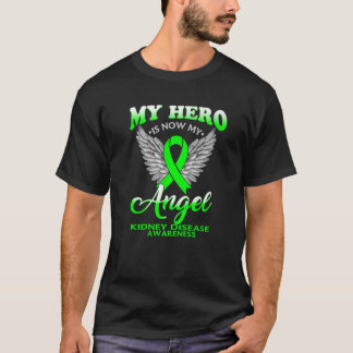 Mijn Hero is nu mijn engel Nierziekte Bewustheid T-shirt