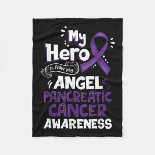 Mijn Hero is nu mijn engel-pancreaskanker Fleece Deken