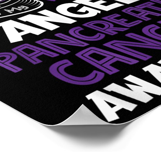 Mijn Hero is nu mijn engel-pancreaskanker Poster (Hoek)