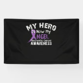 Mijn Hero is nu mijn engel-pancreaskankertherapie Spandoek (Horizontaal)