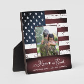 Mijn Hero My Dad Army Army Special Photo Fotoplaat (Voorkant)