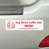Mijn Hero noemt me de MOM-Bumpersticker Bumpersticker (Op auto)