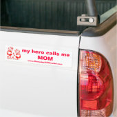 Mijn Hero noemt me de MOM-Bumpersticker Bumpersticker (Op Truck)