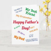 Mijn Hero Vaderdag Kaart (Gele Bloem)