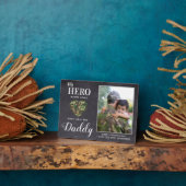 Mijn Hero Wears Camo Militaire Papa Persoonlijke f Fotoplaat (Zijkant)