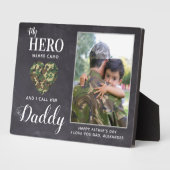 Mijn Hero Wears Camo Militaire Papa Persoonlijke f Fotoplaat (Zijkant)