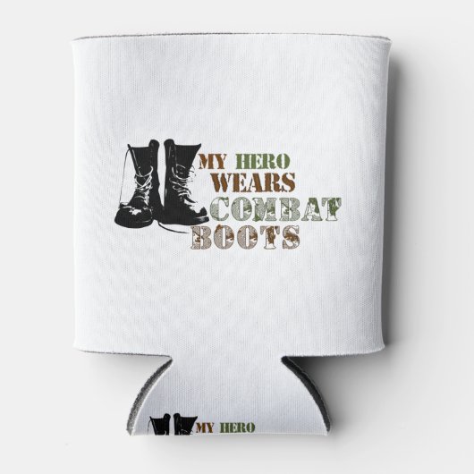 Mijn Hero Wears Combat Boots Blikjeskoeler (Voorkant)