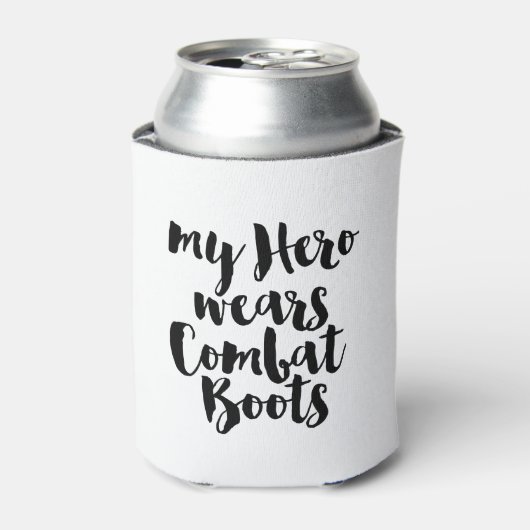 Mijn Hero Wears Combat Boots Blikjeskoeler (Blikje Voorkant)