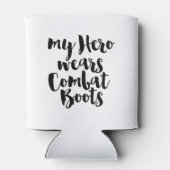Mijn Hero Wears Combat Boots Blikjeskoeler (Achterkant)
