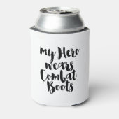 Mijn Hero Wears Combat Boots Blikjeskoeler (Blikje Achterkant)