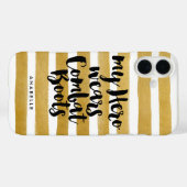 Mijn Hero Wears Combat Boots Case-Mate iPhone Case (Achterkant (horizontaal))