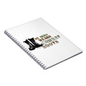 Mijn Hero Wears Combat Boots Notitieboek (Rechterzijde)