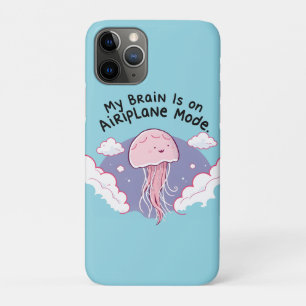 Mijn Hersen Vliegtuigmodus Grappige Kwallen Hersen Case-Mate iPhone Case