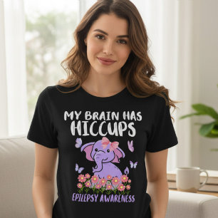 Mijn Hersenen Hebben Hik Epilepsie Olifant Tri-Blend Shirt