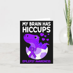 Mijn Hersenen Hebben Hik Purple Ribbon Epilepsie Kaart