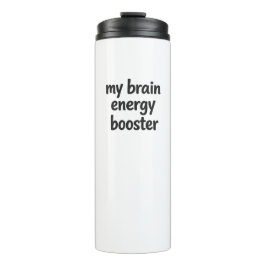 Mijn Hersenenergieversterker Funny Coffee Tumbler Thermosbeker