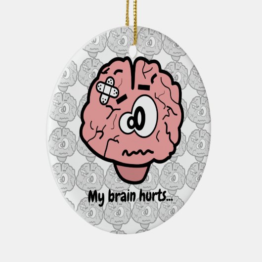 Mijn hersenhutten keramisch ornament (Rechts)