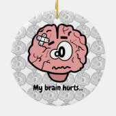 Mijn hersenhutten keramisch ornament (Achterkant)
