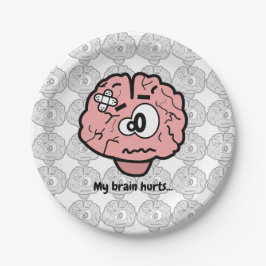 Mijn hersenhutten papieren bordje