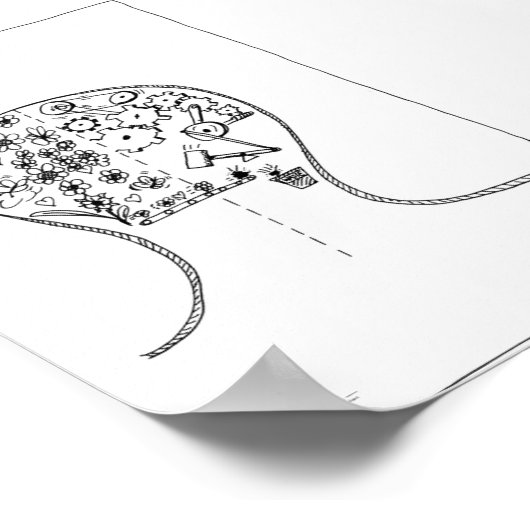 Mijn hersenPoster Poster (Hoek)