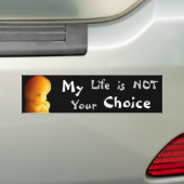 Mijn (Het leven is niet jouw) keuze Bumpersticker (Op auto)