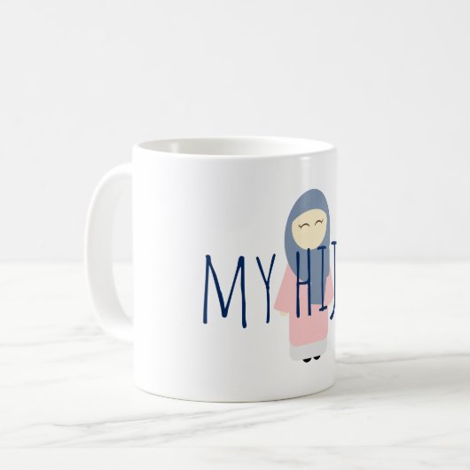 mijn hidjab - mok moslimmeisje (Voorkant links)