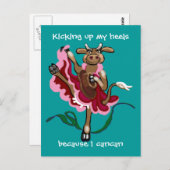 Mijn hielen omhoog trappen briefkaart (Voorkant / Achterkant)