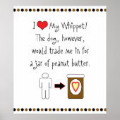 Mijn hippet houdt van Peanut Butter Poster (Voorkant)