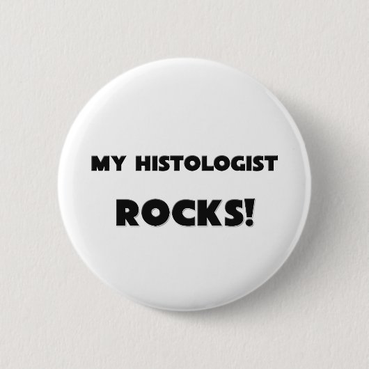 MIJN Histoloog ROCKS! Ronde Button 5,7 Cm (Voorkant)