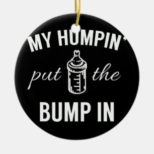 Mijn hobbels zetten de bop voor de eerste keer in. keramisch ornament