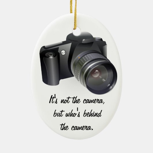 Mijn Hobby is fotografie Keramisch Ornament (Achterkant)