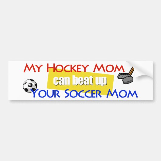 Mijn Hockey mama Bumpersticker (Voorkant)