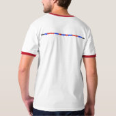 Mijn Hockey mama ringer T-shirt (Achterkant)