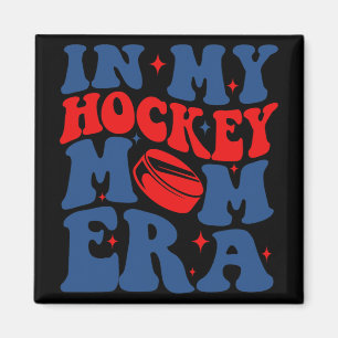Mijn Hockey Moeder Era Groovy IJshockey Mama Moede Magneet