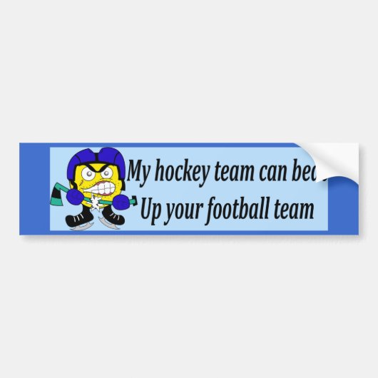 Mijn Hockey Team... Bumpersticker (Voorkant)