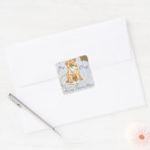 Mijn hoe-hoe-ik-mijn-lesplan vierkante sticker (Envelop)