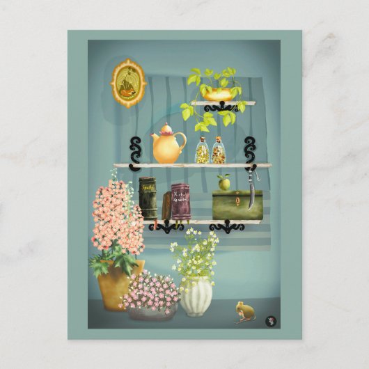 Mijn hoek van Witchy Dingen Briefkaart (Voorkant)