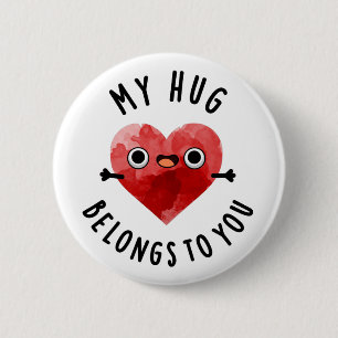 Mijn hok behoort tot je grappige hartenbeschermhoe ronde button 5,7 cm