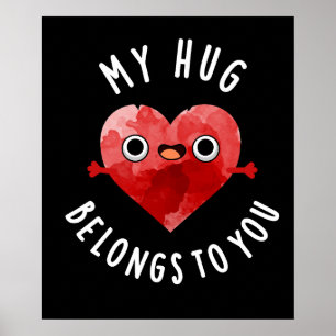 Mijn hok behoort tot jullie grappige heart pun Dar Poster